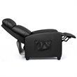 Costway Fabric and Iron Electric Recliner Chair with Remote Control in Black