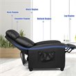 Costway Fabric and Iron Electric Recliner Chair with Remote Control in Black