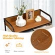 Costway 5-Drawer/4-Tier Dresser Storage Organizer Tower with Wood Top in Cream