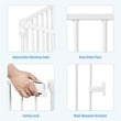 Costway 6-panel Contemporary Metal Adjustable Baby Safety Gate in White