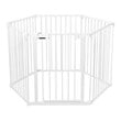 Costway 6-panel Contemporary Metal Adjustable Baby Safety Gate in White