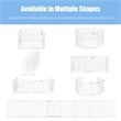 Costway 8-panel Contemporary Metal Adjustable Baby Safety Gate in White