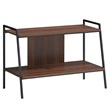 Costway 2-Tier Wood TV Stand/Entertainment Center for TV's up to 40'' in Walnut
