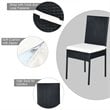 Costway 5-piece Rattan and Steel Patio Dining Set with Glass Tabletop in Black