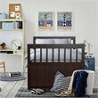 Costway Pine Wood Twin Captain's Bunk Bed with Trundle & Drawers in Espresso