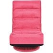 Costway Contemporary Iron and Fabric 360 Degree Swivel Gaming Chair in Pink