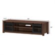 Costway Wood TV Stand/Entertainment Center for TV's up to 65'' in Walnut