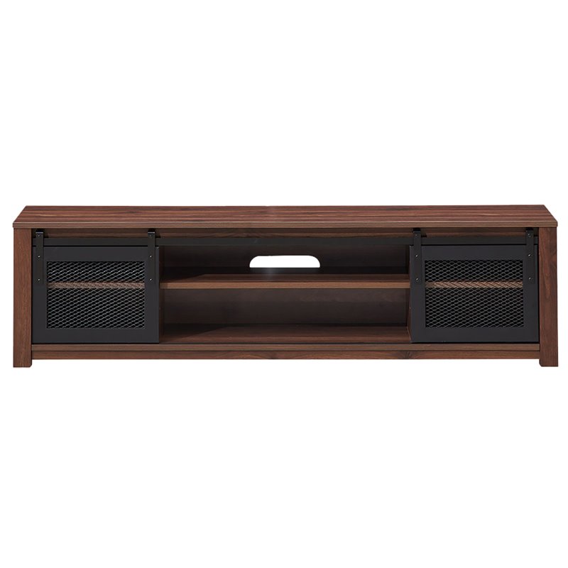 Costway Wood TV Stand/Entertainment Center for TV's up to 65'' in Walnut