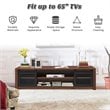 Costway Wood TV Stand/Entertainment Center for TV's up to 65'' in Walnut