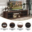 Costway Wood TV Stand/Entertainment Center for TV's up to 65'' in Walnut