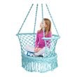 Costway Iron Polyester Hammock Swing Chair with Cotton Rope in Turquoise