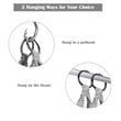 Costway Iron Polyester Hammock Swing Chair with Cotton Rope in Gray