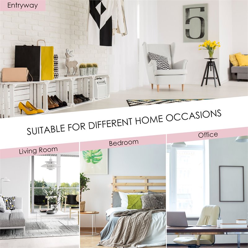 Costway Industrial Metal Garment Rack/Heavy Duty Floor Cloth Rack in Black