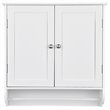 Costway Wall Mounted Bathroom Medicine Cabinet/Storage Cupboard in White