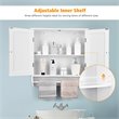 Costway Wall Mounted Bathroom Medicine Cabinet/Storage Cupboard in White