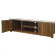 Costway Wood TV Stand for TV's up to 65'' with Storage Cabinets in Brown