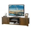 Costway Wood TV Stand for TV's up to 65'' with Storage Cabinets in Brown