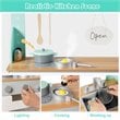 Costway 2-in-1 Kid Kitchen/Diner Restaurant Pretend Cooking Playset Toy in White