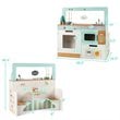 Costway 2-in-1 Kid Kitchen/Diner Restaurant Pretend Cooking Playset Toy in White