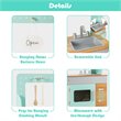 Costway 2-in-1 Kid Kitchen/Diner Restaurant Pretend Cooking Playset Toy in White