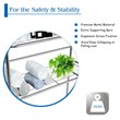 Costway 3-Tier Over The Toilet Metal Towel Rack Storage Organizer in Silver