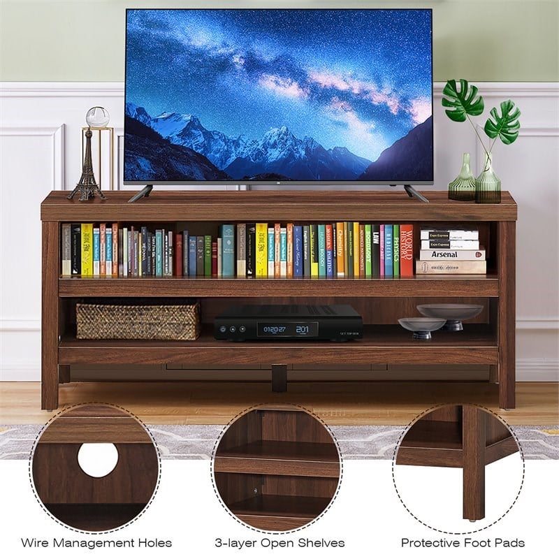 Costway Engineered Wood TV Stand Console for TV up to 45