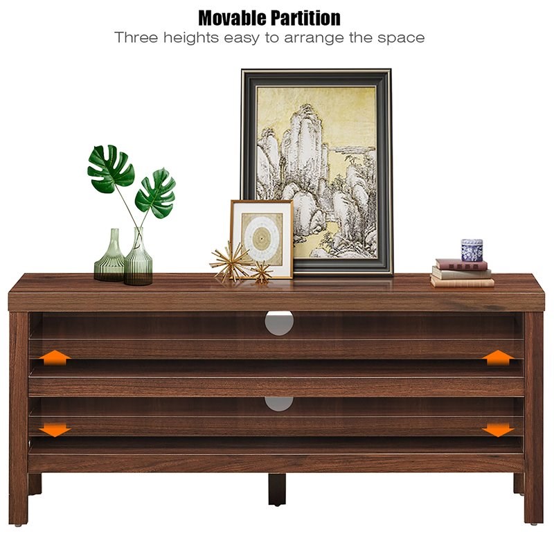 Costway Engineered Wood TV Stand Console for TV up to 45