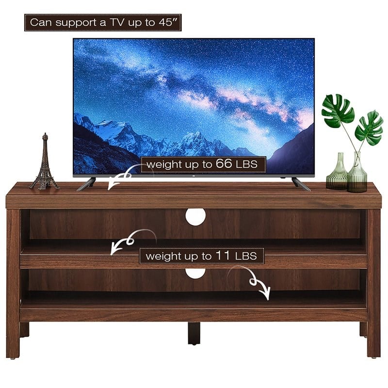 Costway Engineered Wood TV Stand Console for TV up to 45