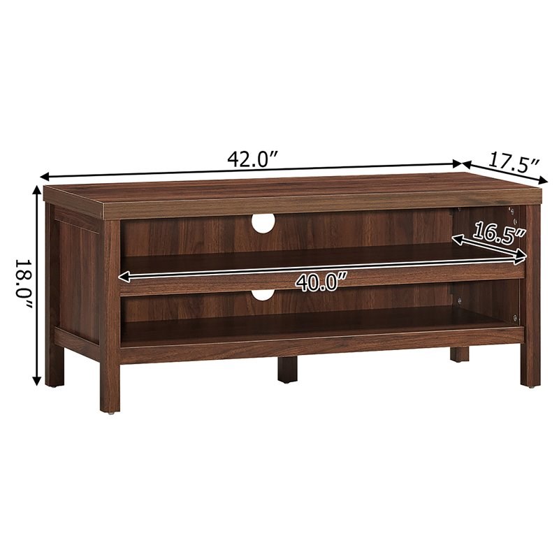 Costway Engineered Wood TV Stand Console for TV up to 45