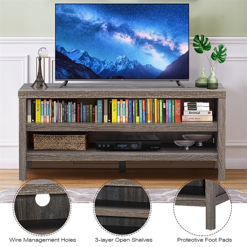Costway Engineered Wood TV Stand Console for TV up to 45