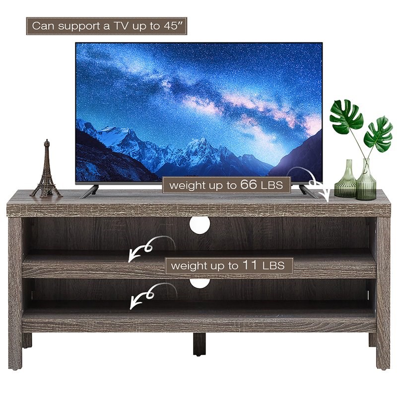 Costway Engineered Wood TV Stand Console for TV up to 45
