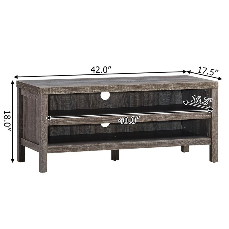 Costway Engineered Wood TV Stand Console for TV up to 45