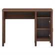 Costway Contemporary Wood Computer Desk with Storage Cabinet in Walnut