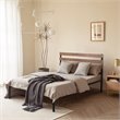 Costway Contemporary Metal Full Size Platform Bed Frame in Black