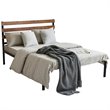 Costway Contemporary Metal Full Size Platform Bed Frame in Black
