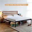 Costway Contemporary Metal Full Size Platform Bed Frame in Black