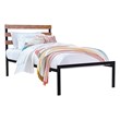 Costway Contemporary Metal Twin Size Platform Bed Frame in Black