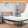 Costway Contemporary Metal Twin Size Platform Bed Frame in Black