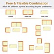 Costway 4-piece Contemporary Rattan Patio Furniture Set in Off White