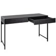 Costway 2-drawer Contemporary Engineered Wood Computer Desk in Black