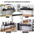 Costway 2-drawer Contemporary Engineered Wood Computer Desk in Black