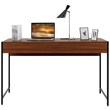 Costway 2-drawer Contemporary Engineered Wood Computer Desk in Brown