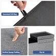 Costway 30'' Folding Storage Ottoman with Lift Top/Bedroom Bench in Light Gray