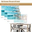 Costway Engineered Wood TV Stand for TV's up to 55