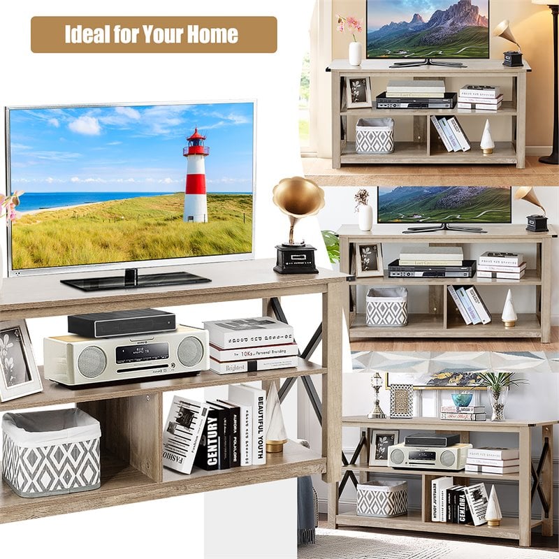 Costway Engineered Wood TV Stand for TV's up to 55