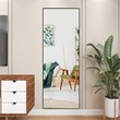 Costway 59'' Full Body Aluminum Frame Leaning Hanging Dressing Mirror in Black