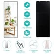 Costway 59'' Full Body Aluminum Frame Leaning Hanging Dressing Mirror in Black