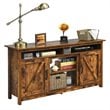 Costway 60'' TV Stand Entertainment Center with Shelves & Cabinet in Brown