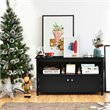 Costway Wooden Free Standing Console TV Media Cabinet for TVs up to 48