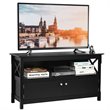 Costway Wooden Free Standing Console TV Media Cabinet for TVs up to 48